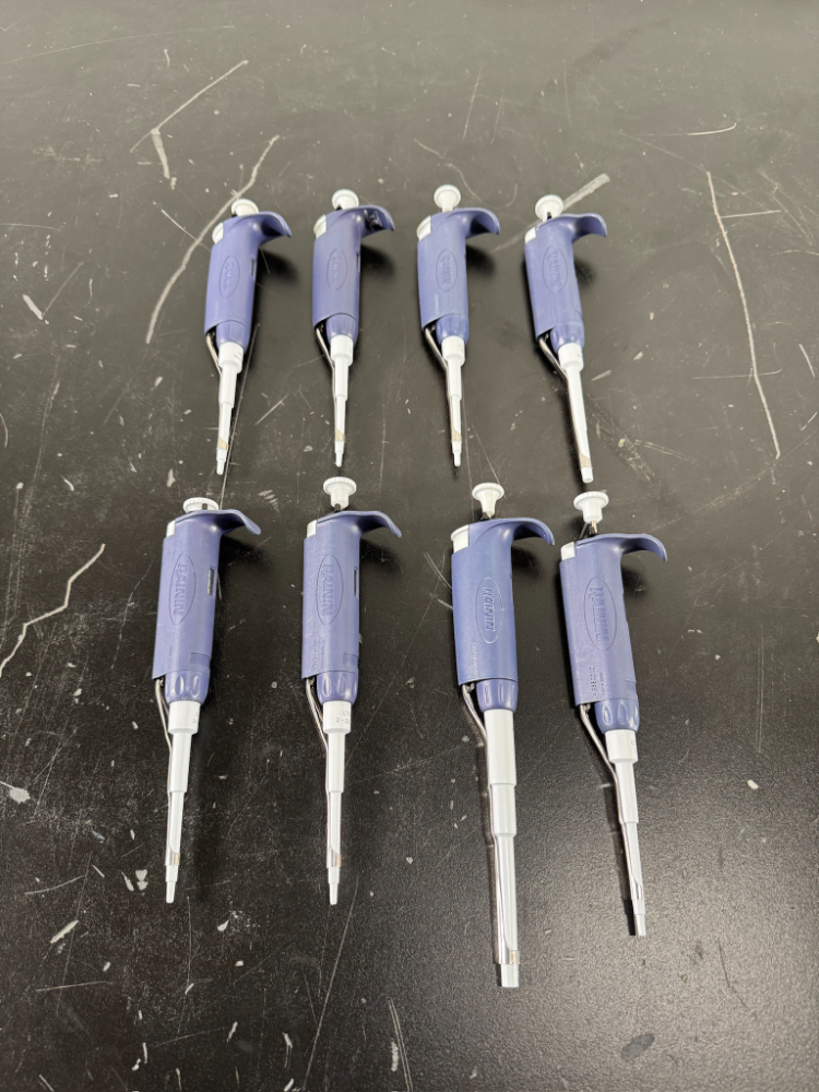 Image of Rainin Pipet Lite Single Channel Pipettes - Quantity 8